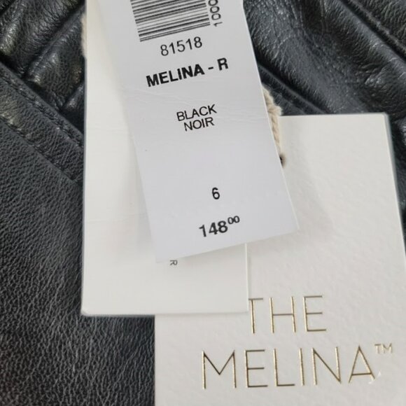 Aritzia Wilfred The Melina High-waisted Vegan Leather Pants in Black Size 6 NWT - Picture 10 of 13